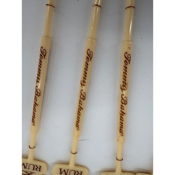 Tommy Bahama Rum Swizzle Sticks Cocktail Stirrers Barware Set of 5 - Picture 2 of 3